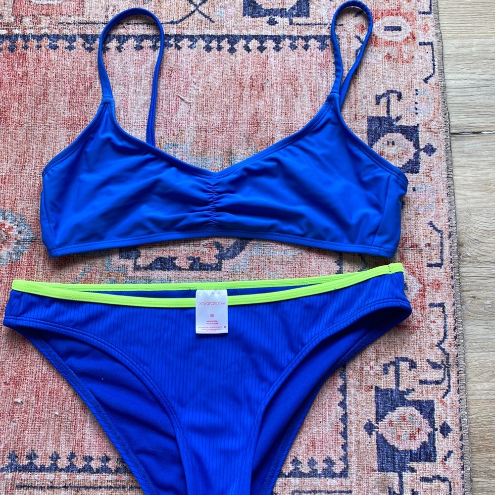 Blue bikini